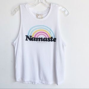SPIRITUAL GANGSTER Namaste Rainbow Tank